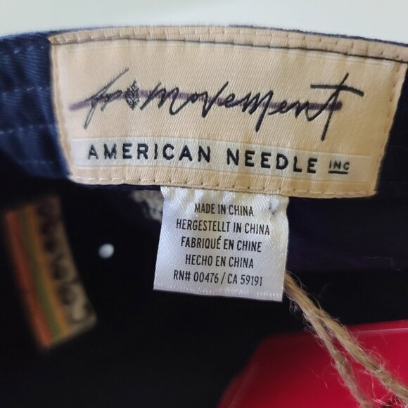 Free People Movement American Needle Hat Mountain Made Baseball Cap Navy NWT - Picture 5 of 7